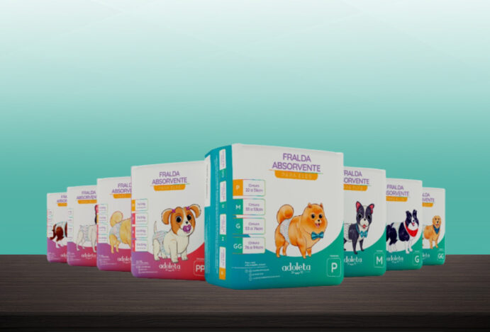 Adoleta lança fraldas para cães e gatos