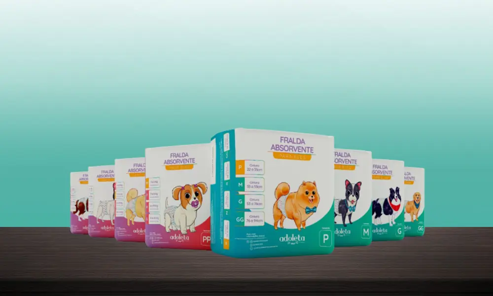 Adoleta Diversão Pet Adoleta lança fraldas para cães e gatos