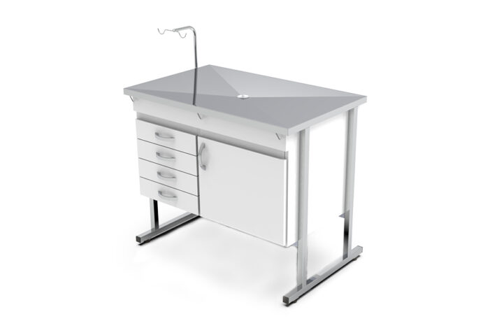 Mesa de atendimento veterinário