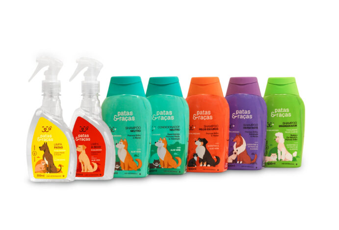 cosméticos para cães e gatos