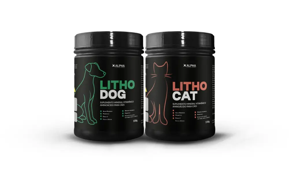 Suplementos minerais para cães e gatos 1 suplementos minerais, Litho Dogcat