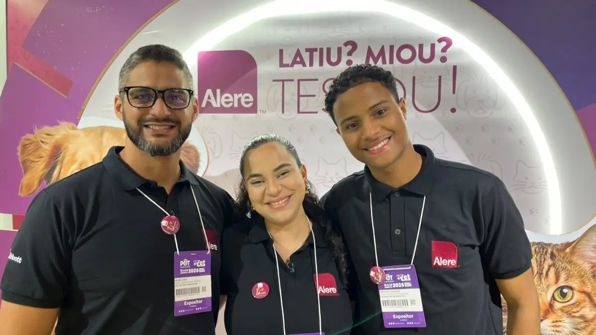 Adam Leal, Joyce Ramos e Thelves Satilite, da Alere